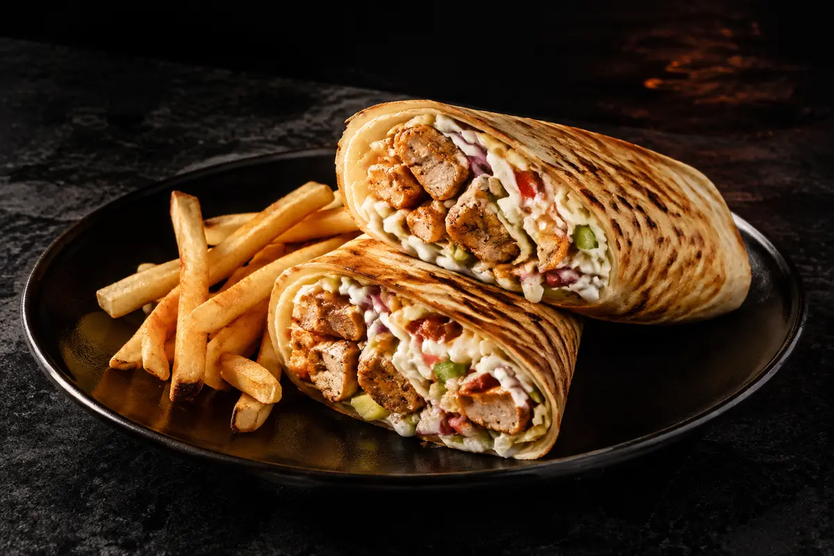 Loaded Chicken Garlic Mayo Roll
