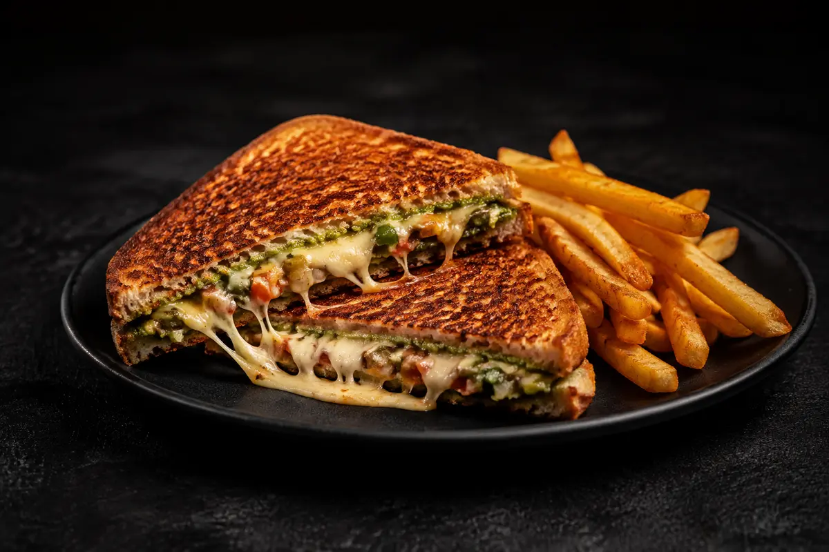 Masala Grilled Cheese Sandwich