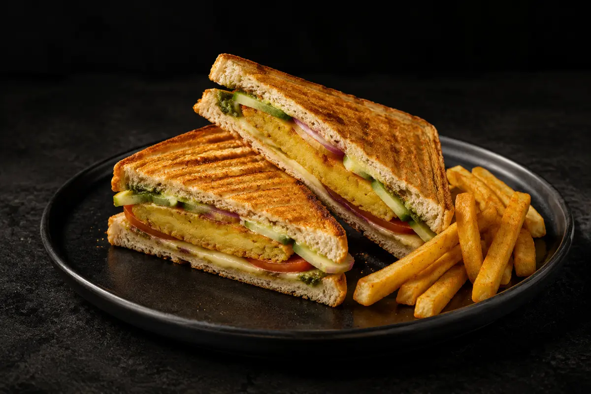 Veg Aloo Tikki Sandwich